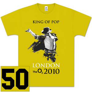 マイケル・ジャクソン、ファイナル公演「King Of Pop No.50」Tシャツ
