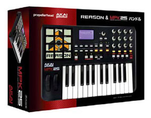 ReasonにAKAIのパッド付USBキーボードをセット「Reason＆AKAI MPK25