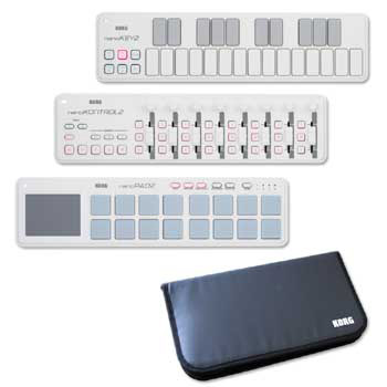コルグのUSB-MIDIコントローラーnanoシリーズ2に専用モバイル・ケース