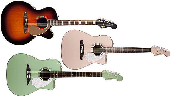 Fender Acousticsの「Kingman Jumbo」に3カラー・サンバースト追加