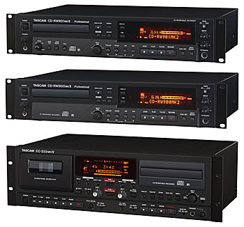 TASCAMから業務用CDレコーダー/プレーヤー「CD-RW900MKII」「CD 