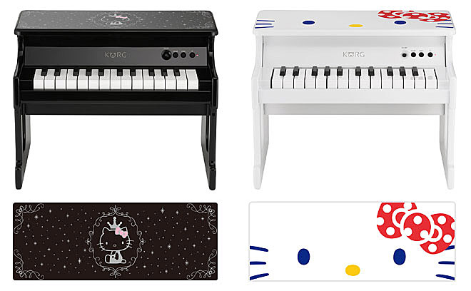 コルグのデジタル・トイ・ピアノ「tinyPIANO」にかわいいハローキティ