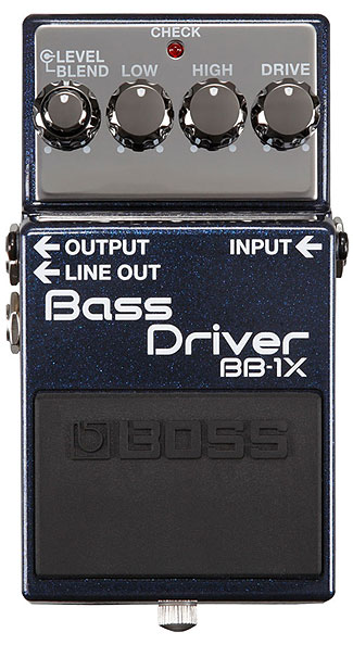 BOSSから太く存在感のあるサウンドと演奏の強弱による表現力を両立するベース用コンパクト・ペダル「Bass Driver BB-1X」 | BARKS