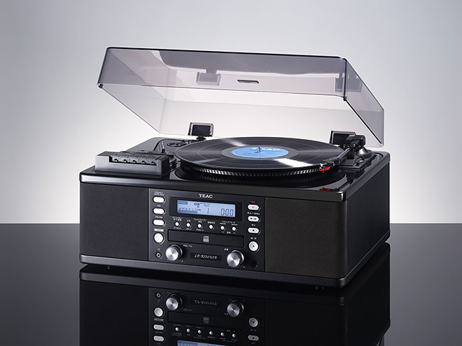 ティアック(TEAC) ターンテーブル カセットプレーヤー付CDレコーダー レコードプレーヤー (ピアノブラック) LP-R550USB-P