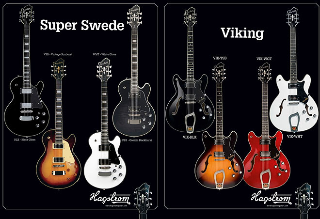 個性あふれるスウェーデン発祥のギターブランド「Hagstrom」の輸入販売