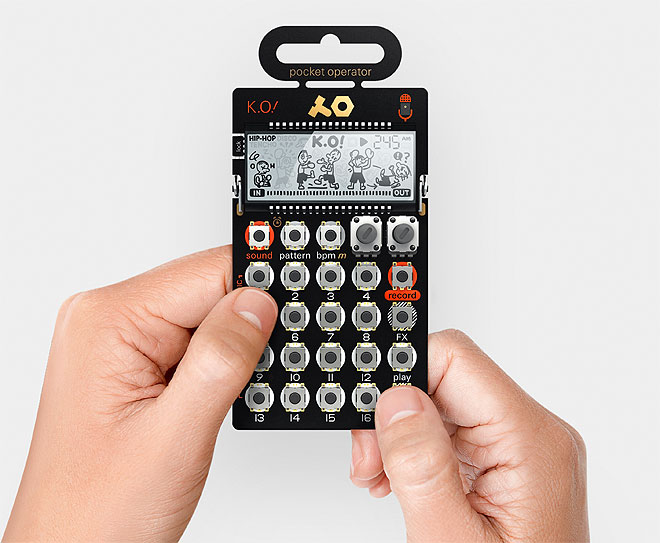 内蔵マイクでサンプリングできるpocket operator新作「PO-33 K.O