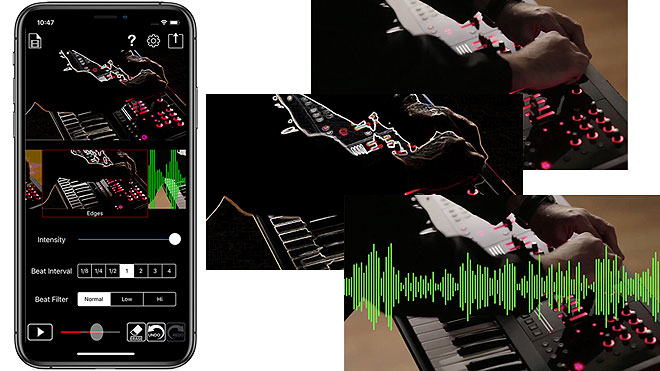 ローランド ビートを検出して映像と音楽が連動した動画をカンタンに作れるiosアプリ Beat Sync Maker Barks