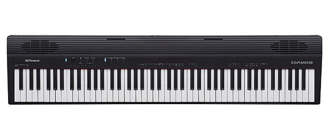 どこでも気軽に持ち運べるピアノ タイプの88鍵盤搭載キーボード