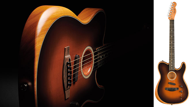 アコギとエレキギターのトーンをこれ1本で フェンダーが提案する次世代ギターの新機軸「American Acoustasonic  Telecaster」発表 BARKS