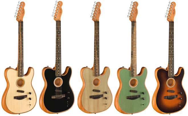 アコギとエレキギターのトーンをこれ1本で フェンダーが提案する次世代ギターの新機軸 American Acoustasonic Telecaster 発表 Barks