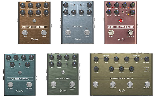 フェンダー、ベース用マルチエフェクトや空間系を含む6モデルがFender Effects Pedalsに追加 | BARKS