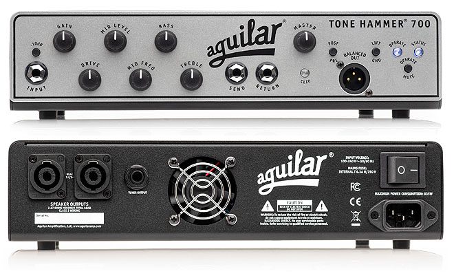 人気のTone Hammerに700Wのベースアンプが登場、aguilar「Tone Hammer ...