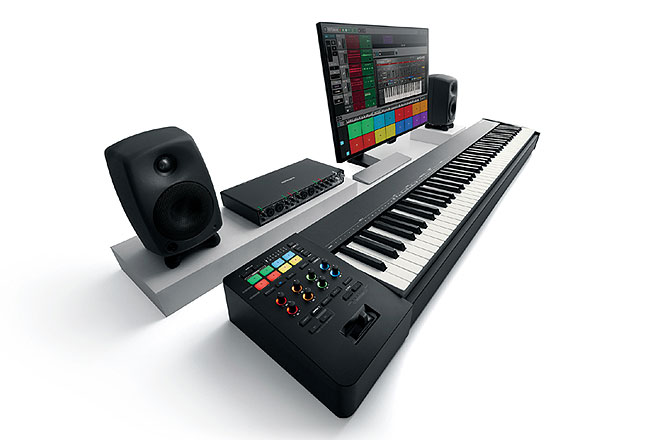 ローランド 本格的なピアノ鍵盤と機能を備えたスリム サイズの鍵midiキーボード コントローラー Barks