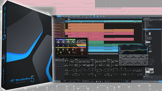 Studio One 5 日本語版」登場、スコア編集やライヴ・パフォーマンス用