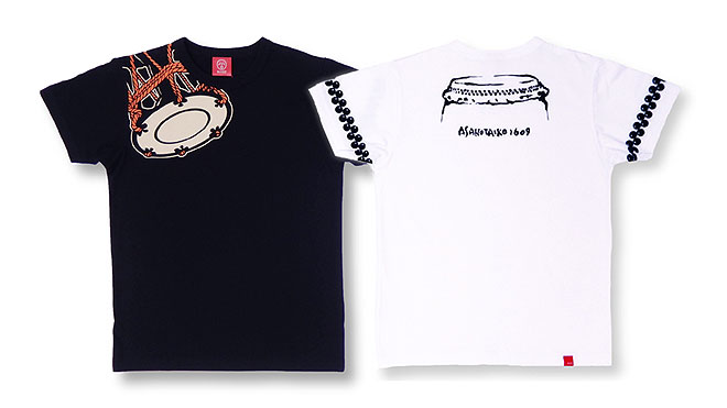 Tシャツの Ojico と浅野太鼓楽器店が異色のコラボ 鼓 太鼓をモチーフにしたオリジナルtシャツ2種がリリース Barks