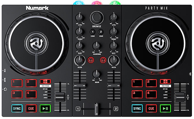 いつでもパーティが始められる、LEDパーティライト搭載の低価格DJコントローラー「Party Mix II」＆「Party Mix Live」 |  BARKS