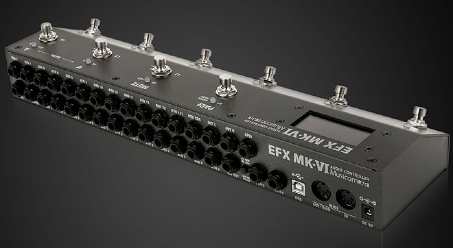 Musicom LAB、プロ仕様をさらに極めたループ・スイッチャー＆MIDIコントローラー「EFX MK-VI」 | BARKS