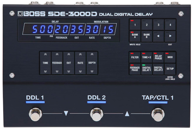 BOSS、名機「SDE-3000」のサウンドを完全再現したデジタル・ディレイ