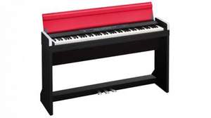 スリム＆フラット・トップ・デザインのデジタル・ピアノ、コルグ「LP-350」にレッド＆ブラックの限定モデル