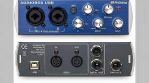 PreSonusからDAWソフト同梱の2入出力USBオーディオインターフェイス「AudioBox USB」