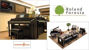 デジタル・ピアノ選びの専門コーナーRoland Forestaがグランフロント大阪にオープン、最高級デジタルピアノとデジタルオルガンを高級感溢れる店内で体感