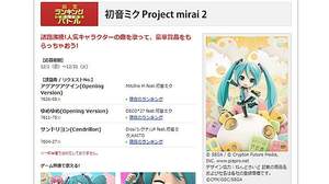 初音ミク Project mirai 2グッズをランキングバトルでゲット！