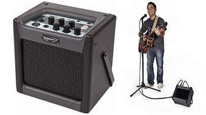 島村楽器から部屋弾きからストリートライブ＆イベントまで可能な電池駆動式多機能コンパクトアンプ「Fender Passport MINI」