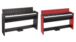 コルグのスタイリッシュ・ピアノ「LP-380」に木目調仕上げとブラック＆レッドの2つのカラー・バリエーションが新登場