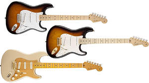 Fender、ストラトキャスター生誕60周年を祝う「60TH ANNIVERSARY STRATOCASTER」3モデルで登場