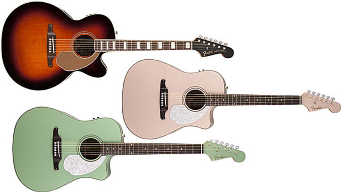 Fender Acousticsの「Kingman Jumbo」に3カラー・サンバースト追加、「Sonoran SCE」はShell  PinkとSurf Greenが登場 | BARKS