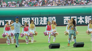 CREAM、福岡ヤフオクドームでソフトバンクホークスのダンスチームとコラボ