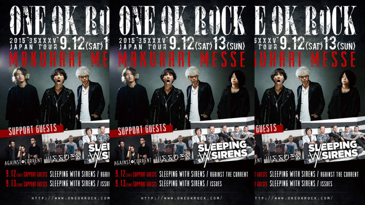 ONE OK ROCK、幕張メッセ2DAYSにSleeping With Sirensなど3バンド | BARKS