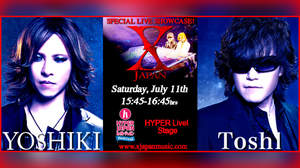 YOSHIKI×Toshl、＜HYPER JAPAN Festival 2015＞でスペシャルライブ開催決定