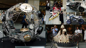 球体型のドラムやボーカロイドキーボードが登場、ヤマハのデザインイベント・レポ