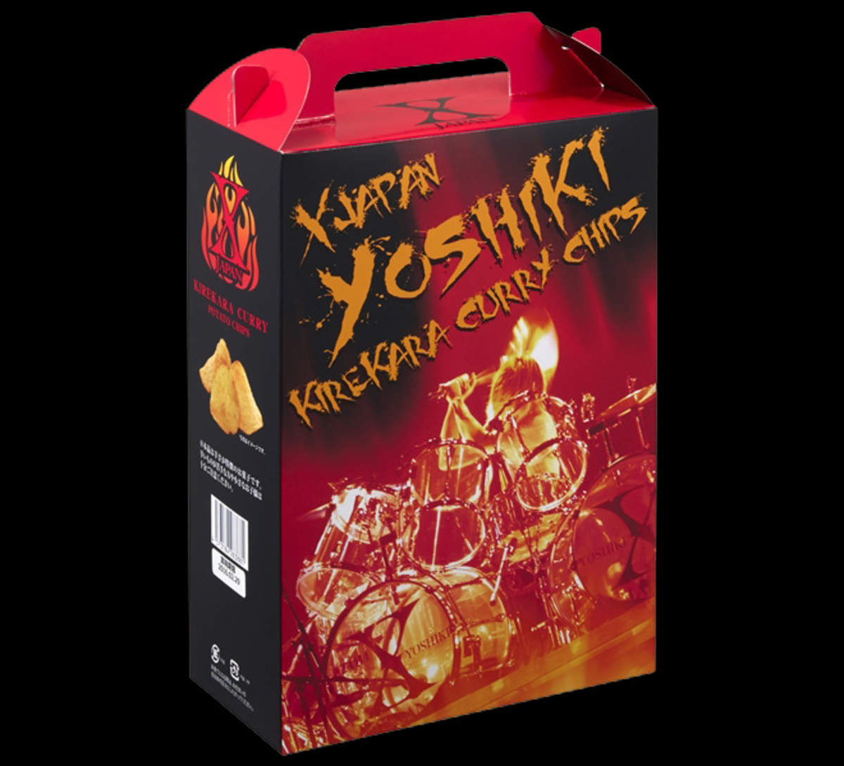 X JAPAN、「YOSHIKI伝説 キレ辛カレーチップス」即完。カートも落ちる | BARKS