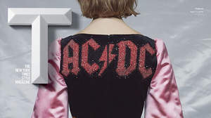グッチ、AC/DCのロゴをフィーチャーしたドレスを発表