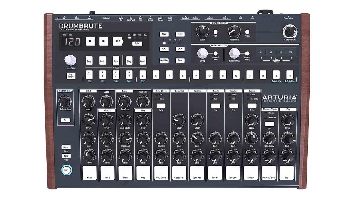 100％アナログ音源で常識を超える幅広い音作り、ARTURIAからアナログ・ドラム・マシン「DrumBrute」 | BARKS