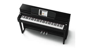オーディオデータからピアノ用譜面を自動作成＆流れるガイドランプで演奏をサポート、電子ピアノ クラビノーバ「CSP」シリーズ