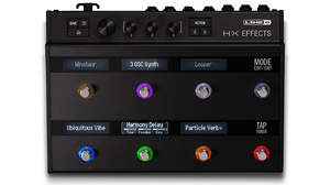 Line 6、「Helix」の100種以上のエフェクトを搭載したコンパクトなマルチエフェクト・ペダル「HX Effects」