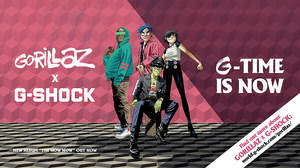 「G-SHOCK」がGorillazとパートナーシップ契約を締結、スペシャルムービー公開