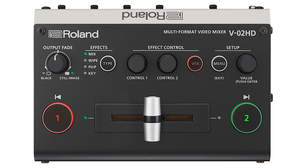ローランド、1人でもプロ品質でイベント撮影、映像切り替えもできる世界最小のモバイル・ビデオ・ミキサー「V-02HD」