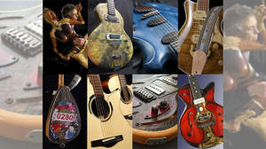 世界各国の個人製作家のギターが集結、「ギター」を「アート作品」として展示する「ギターアートフェア」開催