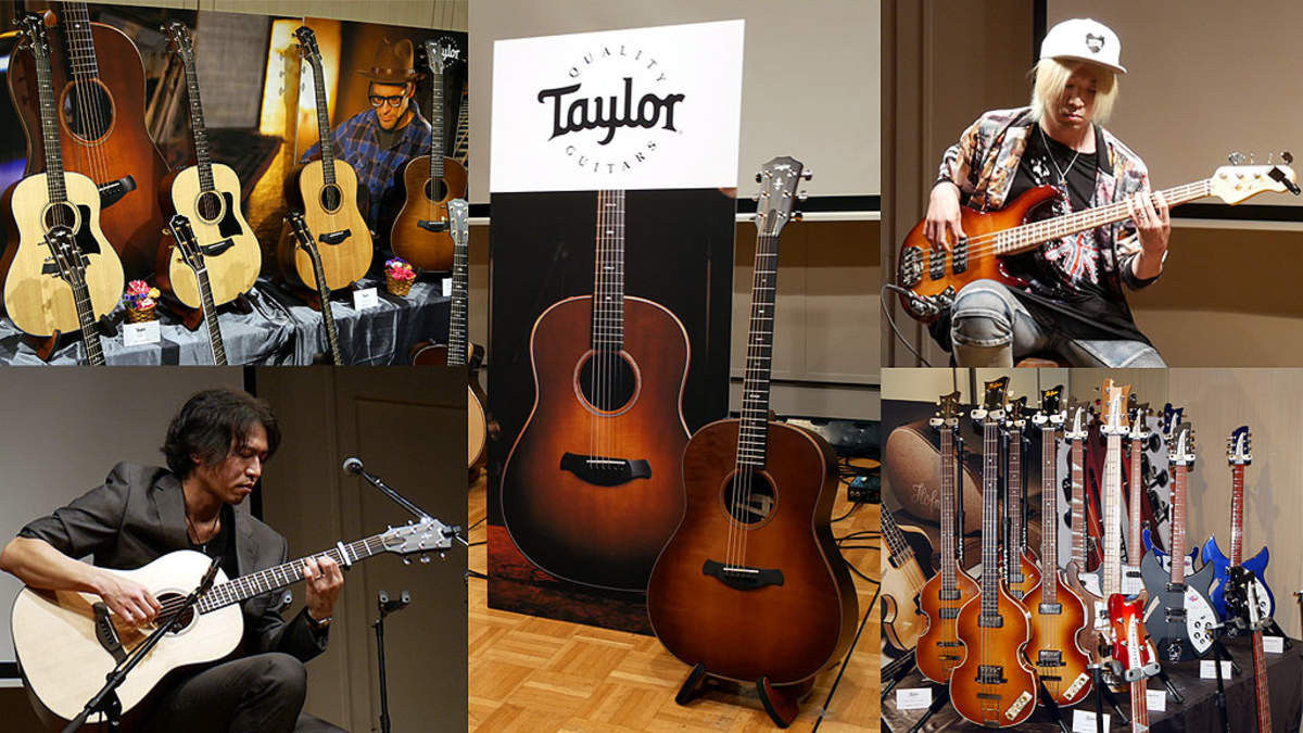 Taylor新シェイプgrand Pacific登場 山野楽器が海外ブランド新製品を多数披露 Barks