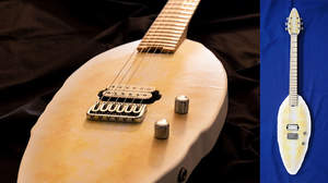 おいしそうな笹かまの質感と焼き目を再現、ご当地ギター「笹かまギター」が仙台限定で発売
