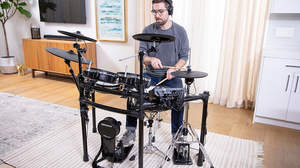 ローランド、高品位サウンドを自宅で楽しめるコンパクトサイズの電子ドラム「TD-27KV」