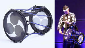 ローランド、さまざまな太鼓音色で演奏＆分解して持ち運べる世界初の「担ぎ桶」スタイルの電子和太鼓「TAIKO-1」