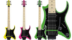 ステージで使えるミニマルなエレキギター「Vaibrant Standard V88S」がビビッドな3カラーで登場