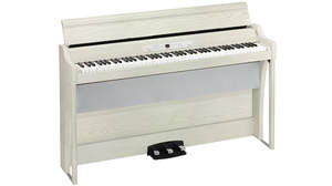 コルグのデジタル・ピアノ「G1B Air」に落ち着いた雰囲気の白い木目調がラインナップ