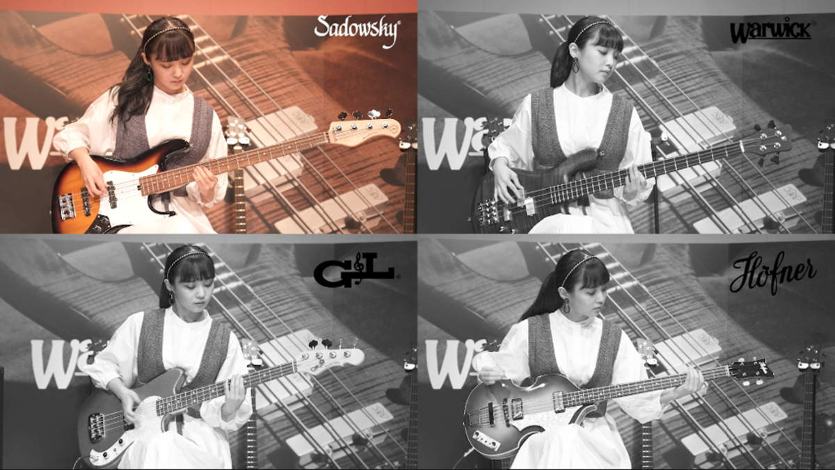 楽器人特別動画企画 Minaがサドウスキー ワーウィック G L ヘフナーを弾いてみた Barks