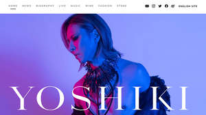 YOSHIKIオフィシャルサイトがリニューアル、日本語版公開
